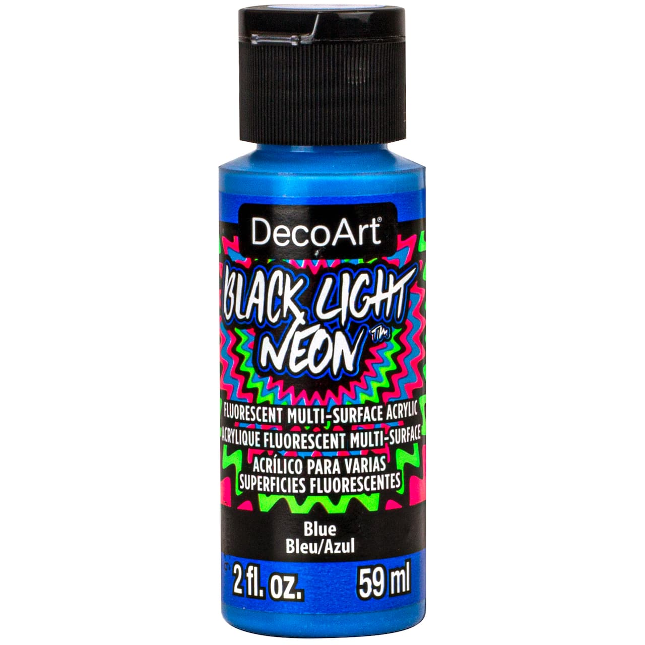 DecoArt® Black Light Neon™ Fluorescent Multi-Surface Acrylic Paint, 2oz.